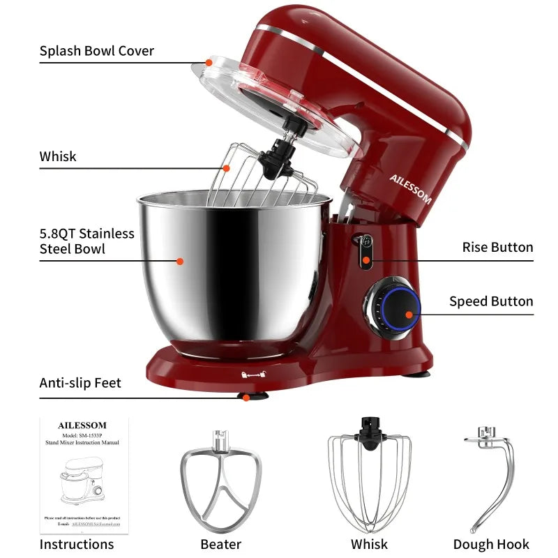 Ailessom 6QT Stand Mixer