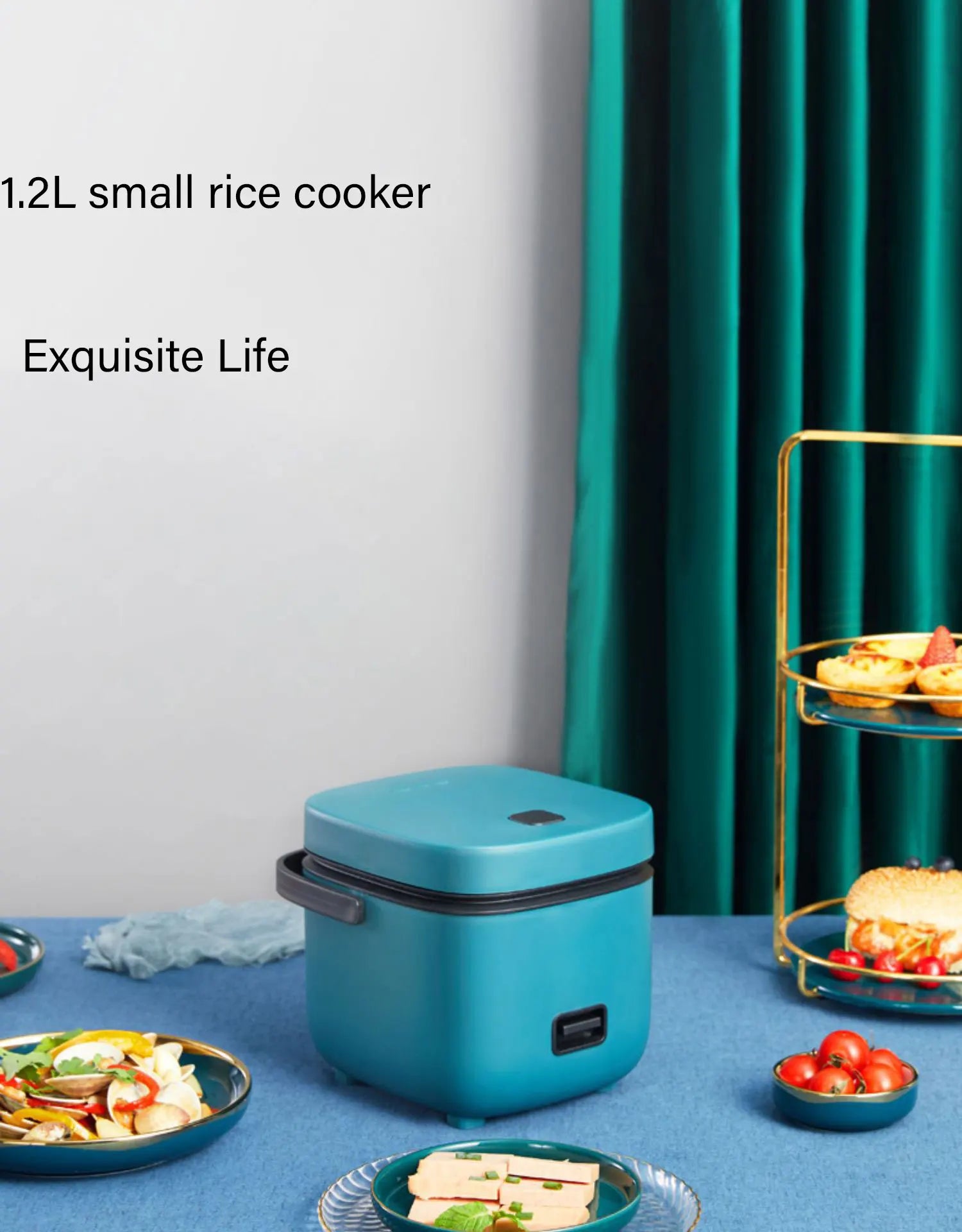Mini Rice Cooker – Automatic Electric Steamer & Food Warmer for 1–2 People