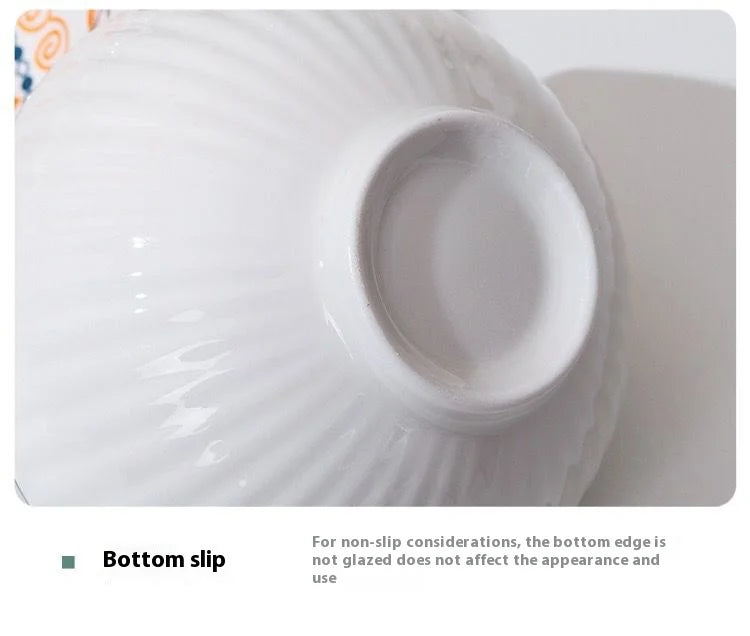 Porcelain Dessert, Salad & Snack Bowl Set – Microwave Safe Tableware Gift