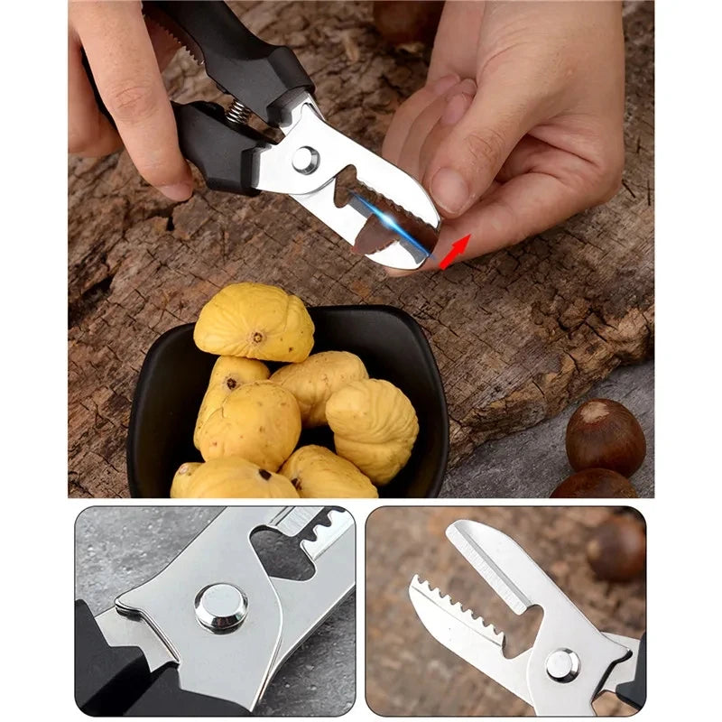 Multipurpose Chestnut Peeler – Shell Cutting Scissors & Cross-Cut Knife for Kitchen
