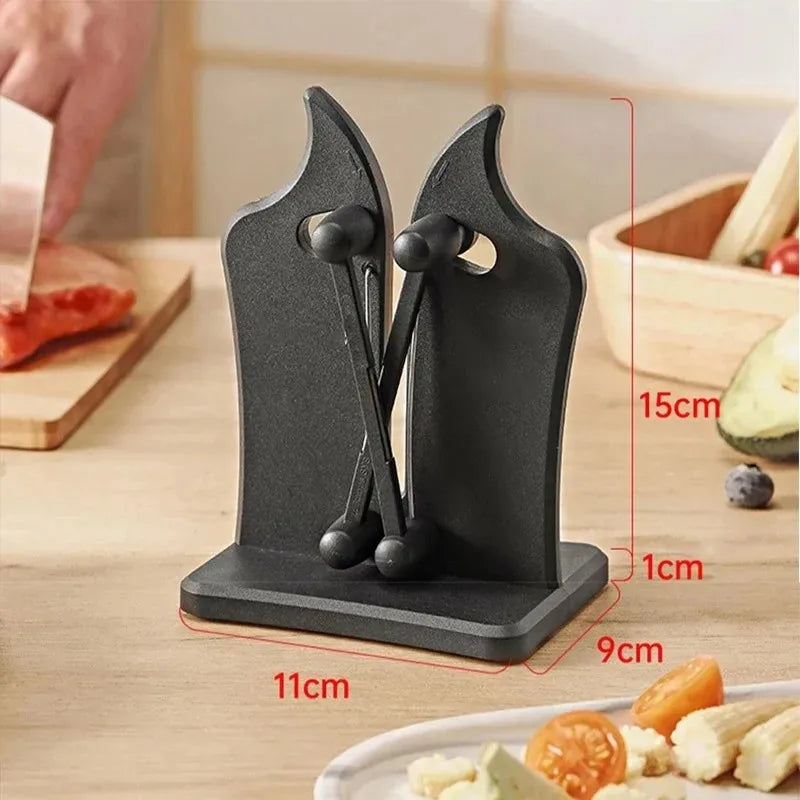 Easy & Safe Knife Sharpener – Kitchen Sharpening Tool for Chef’s & Damascus Knives