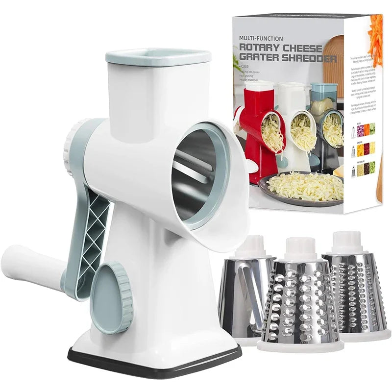 3-in-1 Rotary Cheese & Vegetable Grater