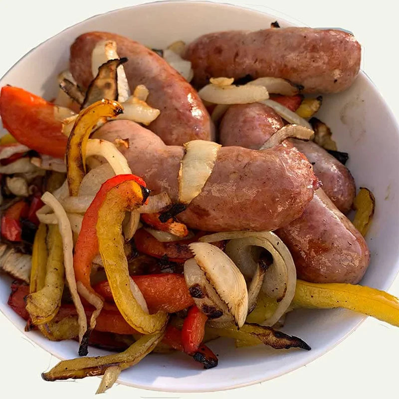 Outdoor Barbecue Grill Grate – Rolling Grill Basket for Camping & Picnic