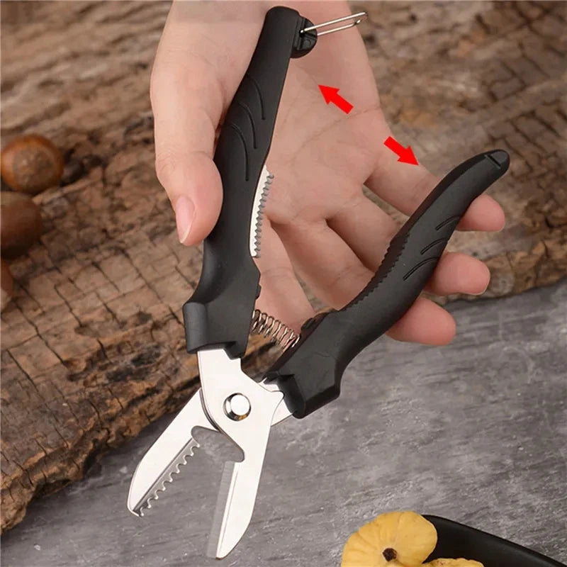 Multipurpose Chestnut Peeler – Shell Cutting Scissors & Cross-Cut Knife for Kitchen