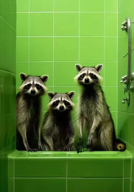 Funny Monkey Toilet Wall Art Poster