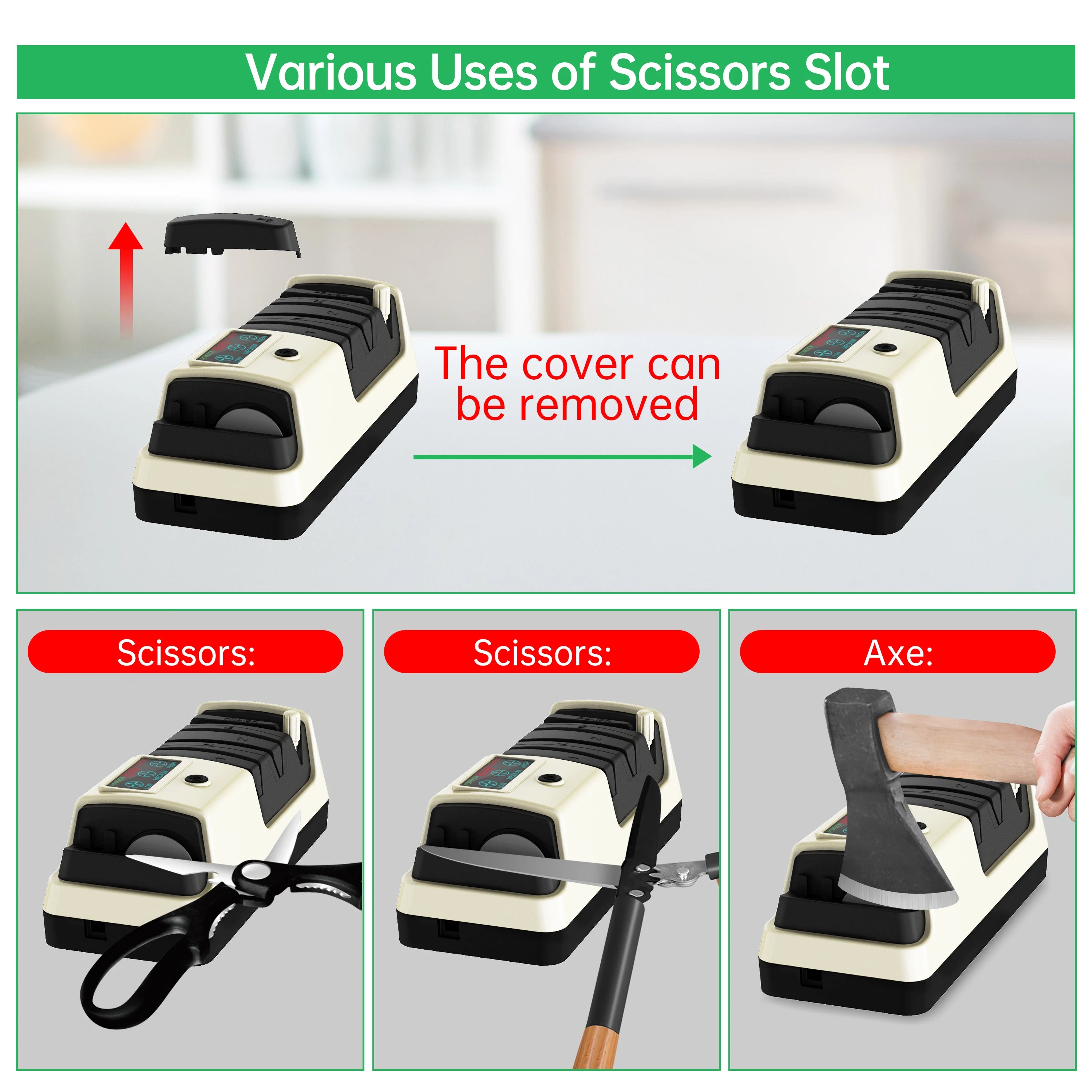 Electric Knife Sharpener, Adjustable Speed, Suitable for Various Knives, Save Time and Effort