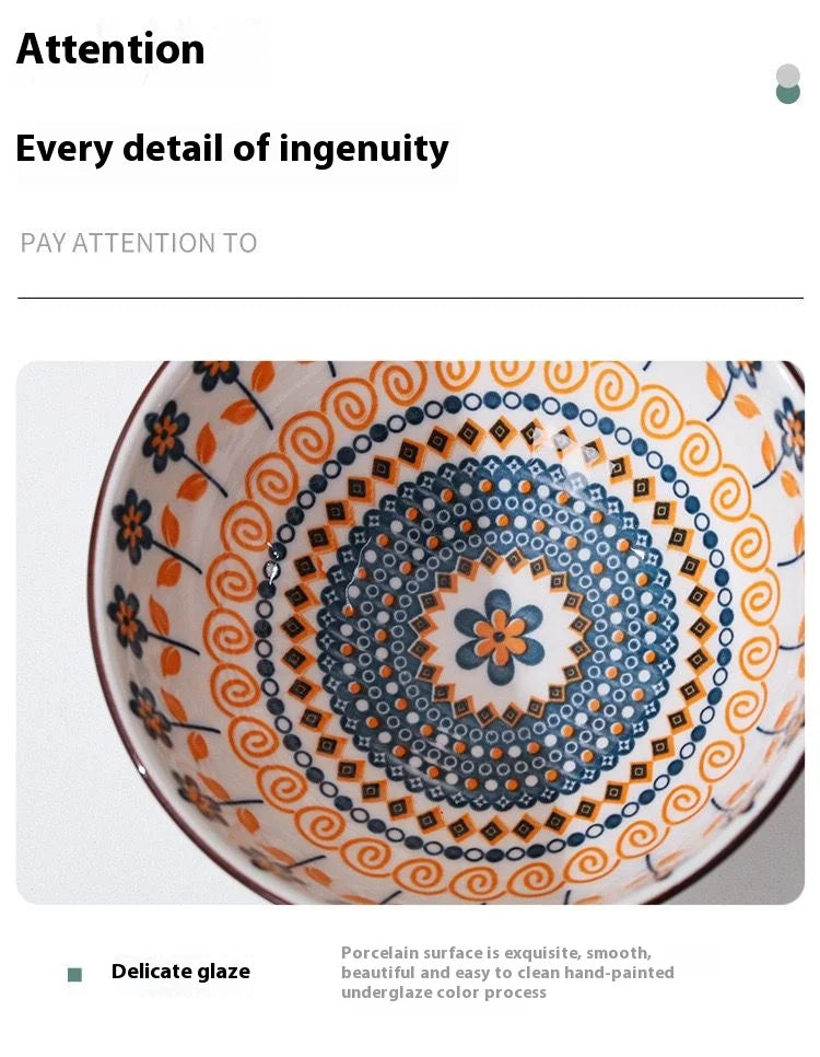 Porcelain Dessert, Salad & Snack Bowl Set – Microwave Safe Tableware Gift