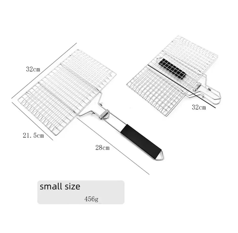 304 Stainless Steel BBQ Mesh Basket