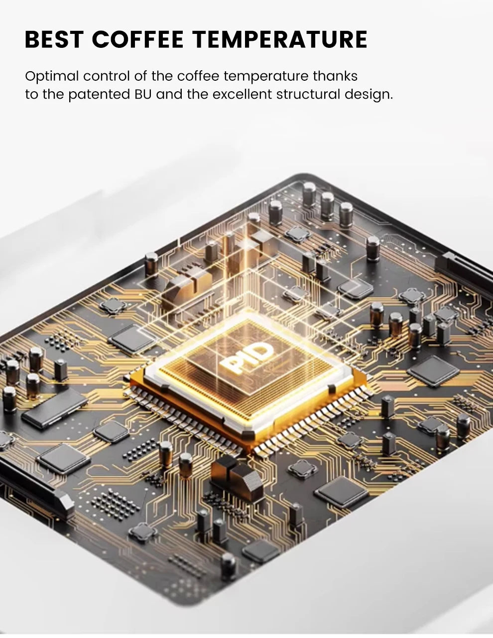 Mcilpoog WS203 Super Automatic Coffee Machine - 16 Flavor Cappuccino, Touchscreen, Milk Frother & Powder Hopper for Home Office