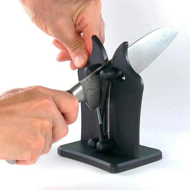 Easy & Safe Knife Sharpener – Kitchen Sharpening Tool for Chef’s & Damascus Knives