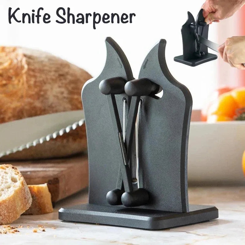 Easy & Safe Knife Sharpener – Kitchen Sharpening Tool for Chef’s & Damascus Knives