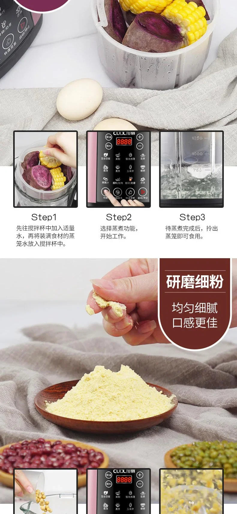 Multifunction Electric Food Processor & Blender