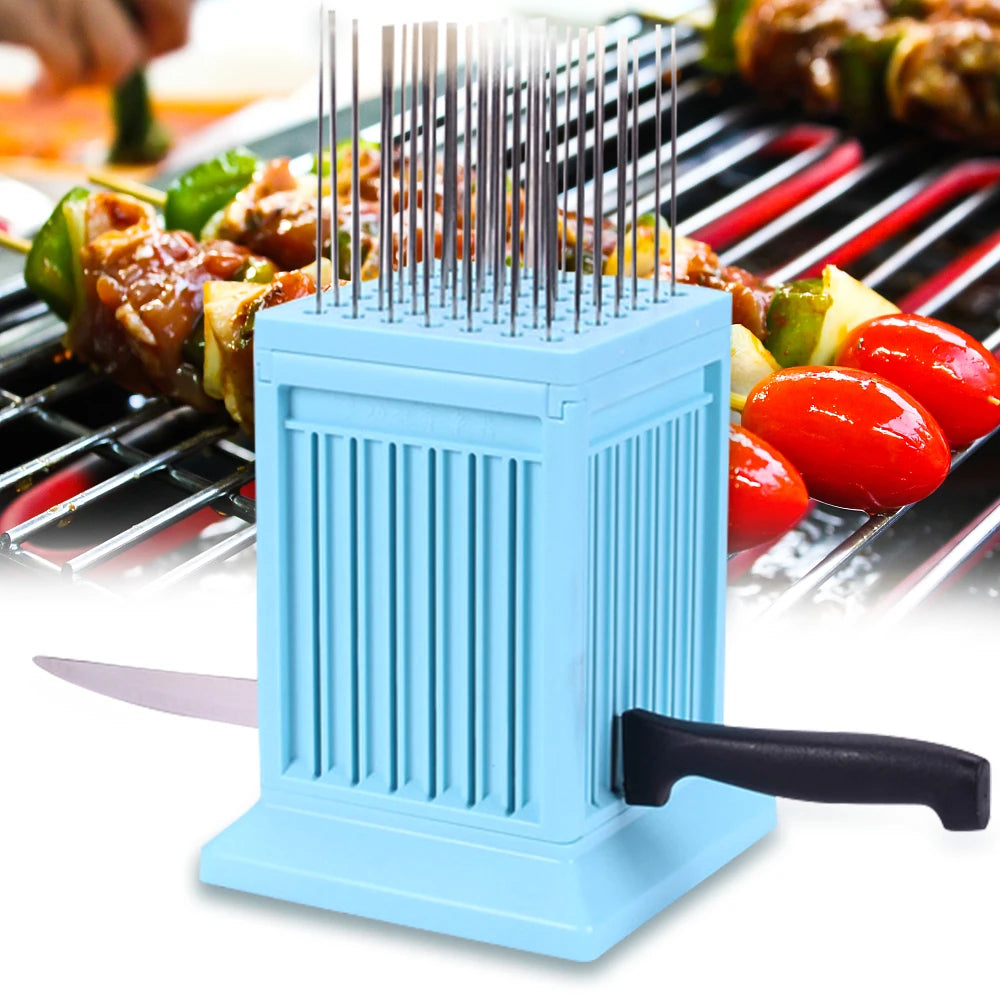 49-Hole BBQ Meat Skewer Maker
