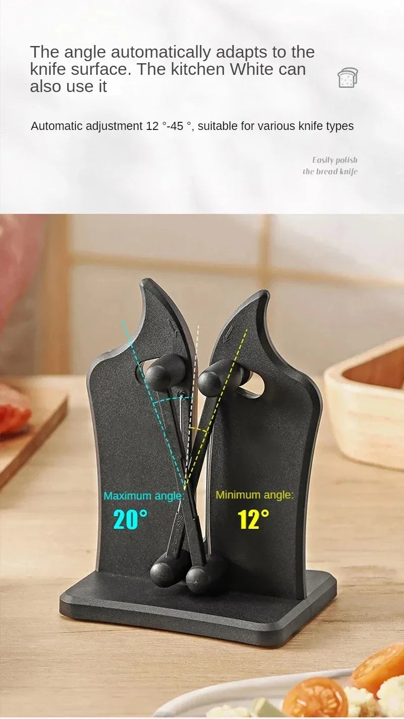 Easy & Safe Knife Sharpener – Kitchen Sharpening Tool for Chef’s & Damascus Knives