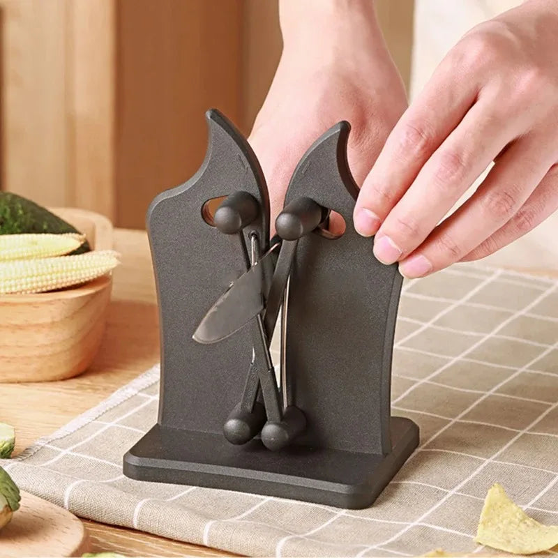 Easy & Safe Knife Sharpener – Kitchen Sharpening Tool for Chef’s & Damascus Knives
