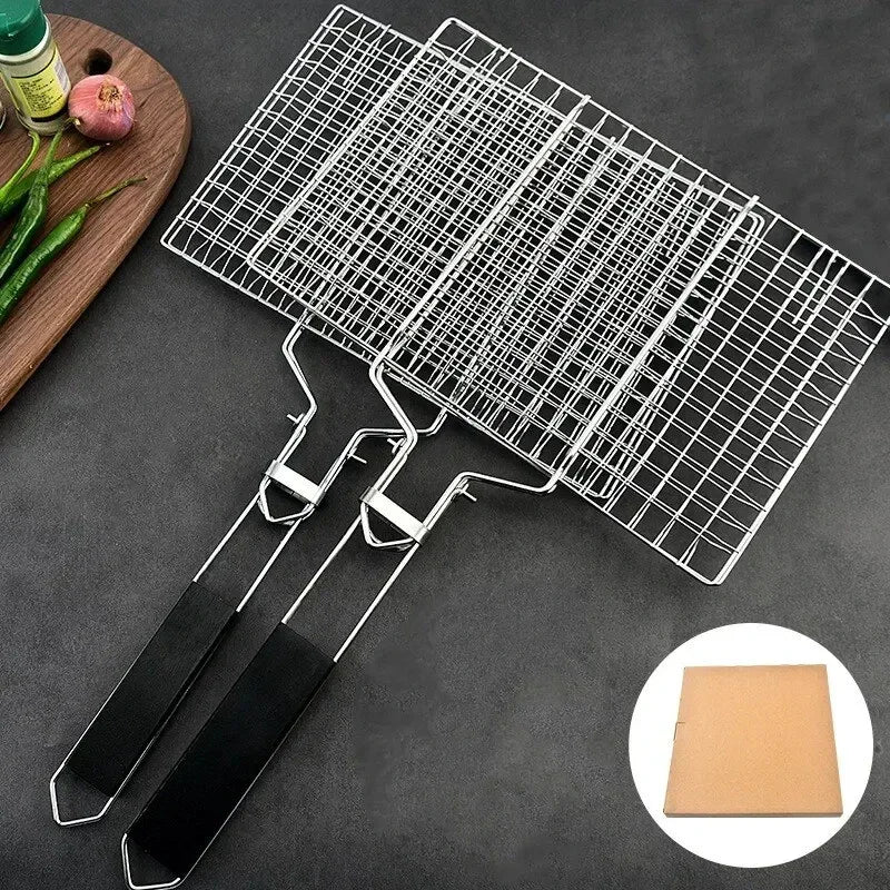 304 Stainless Steel BBQ Mesh Basket