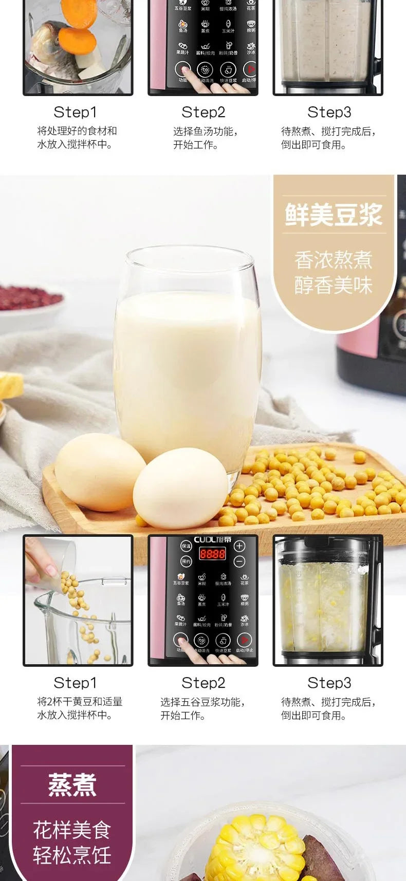 Multifunction Electric Food Processor & Blender
