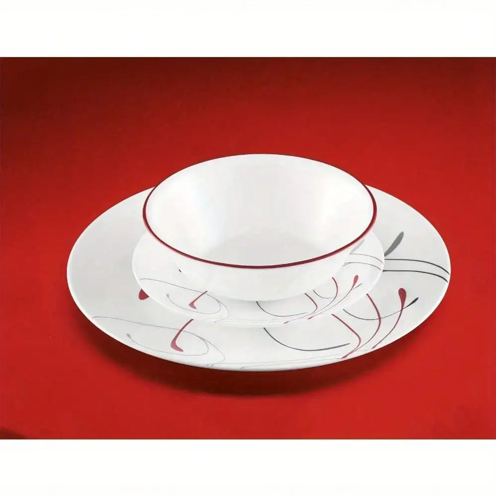 Round 12-Piece Dinnerware Set – Perfect for Family Dinners, Parties & Gatherings