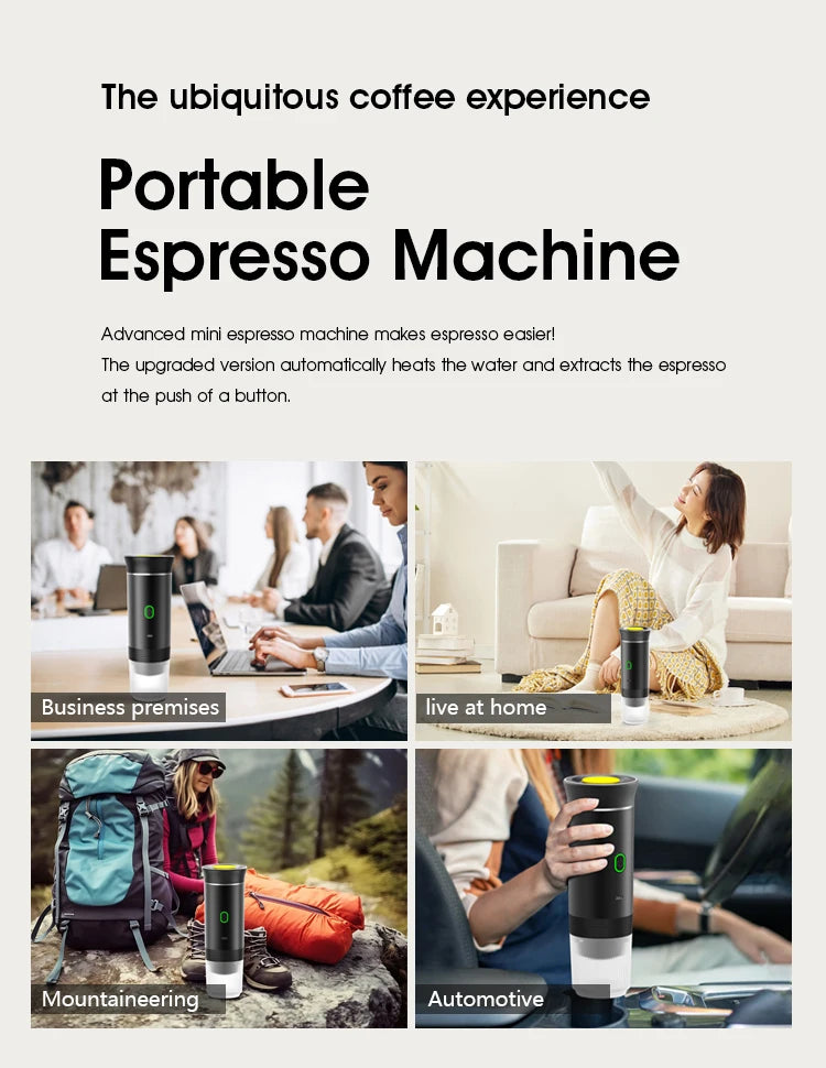 Portable Wireless Espresso Coffee Maker