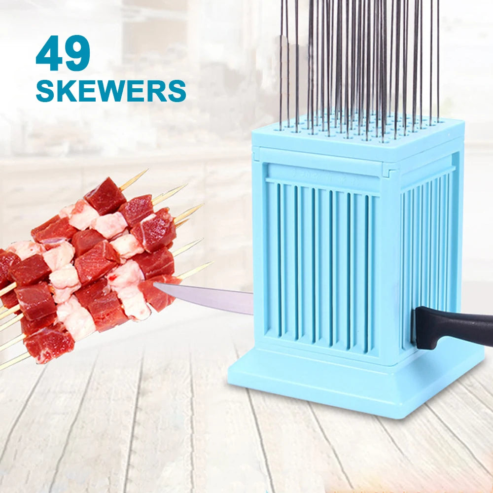 49-Hole BBQ Meat Skewer Maker