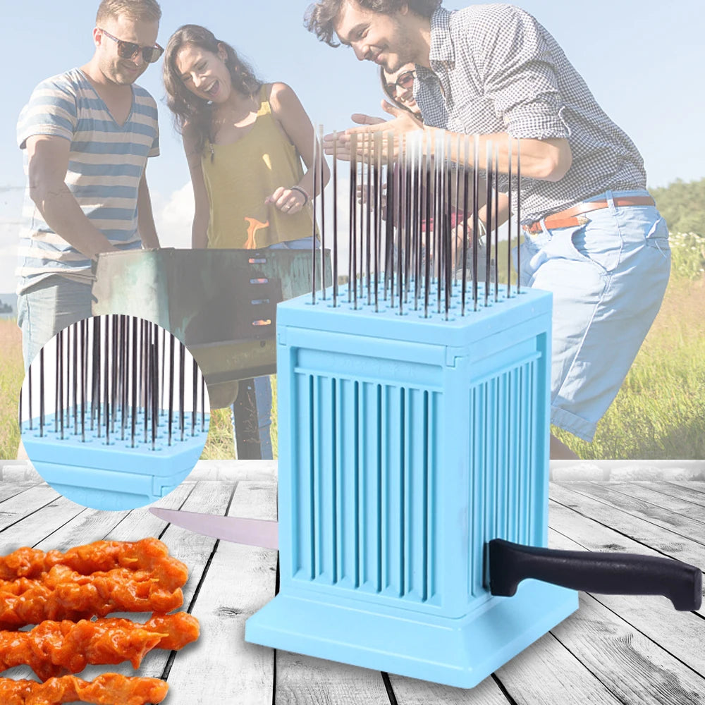 49-Hole BBQ Meat Skewer Maker