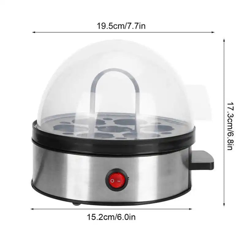 Mini Electric Egg Cooker – Stainless Steel 7-Egg Steamer Boiler, EU 220V