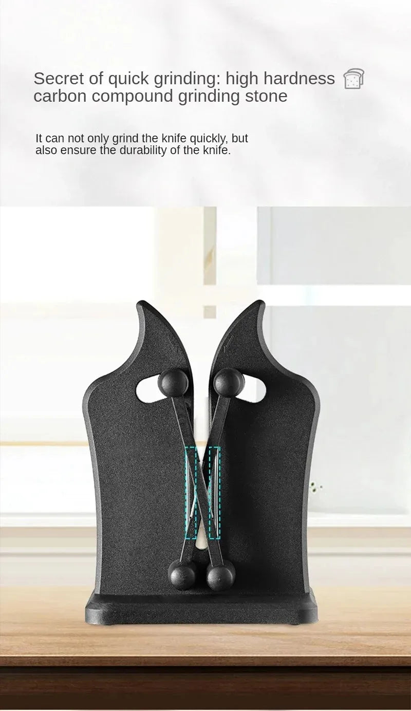 Easy & Safe Knife Sharpener – Kitchen Sharpening Tool for Chef’s & Damascus Knives